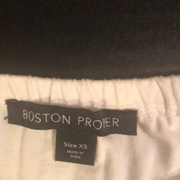 Boston proper top with fringe, white, xsmall - Picture 5 of 7